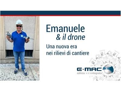 Drone in cantiere - Gruppo E-MAC