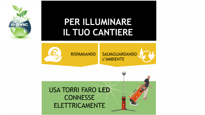 Vantaggi TorriFaro LED collegabili gruppoemac